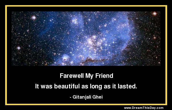 Fare Well My Friend Quote